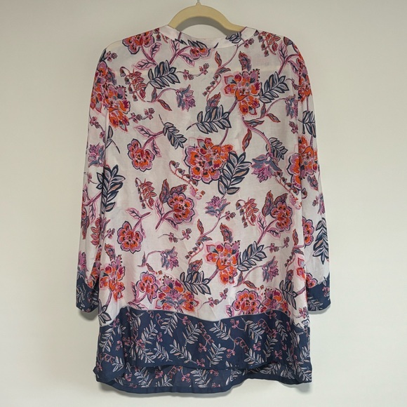 Charter Club Floral Print Tunic - Picture 2 of 4
